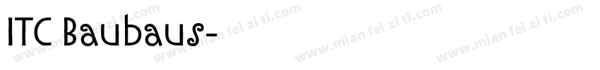 ITC Baubaus字体转换